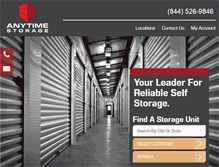 Tablet Screenshot of anytimestorage.com